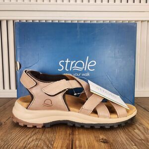 Strole Tasman Sandals S846W Womens Size 10 M Sand Beige Adjustable Casual Shoes